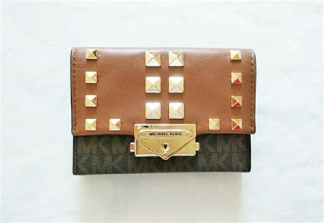 cece small leather wallet michael kors|Cece Small Studded Logo and Leather Wallet .